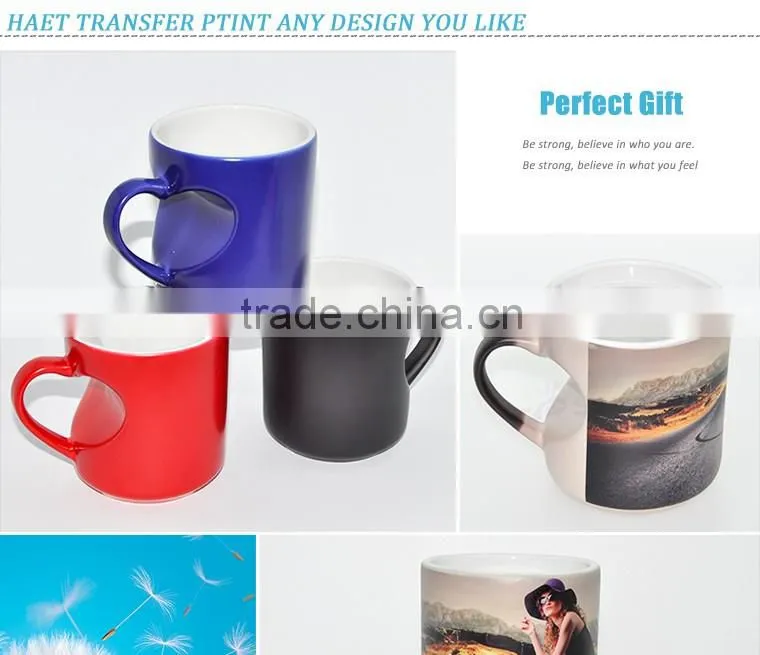 High Quality Sublimation Photo Color Changing Mug Ceramic Sublimation Magic Mug