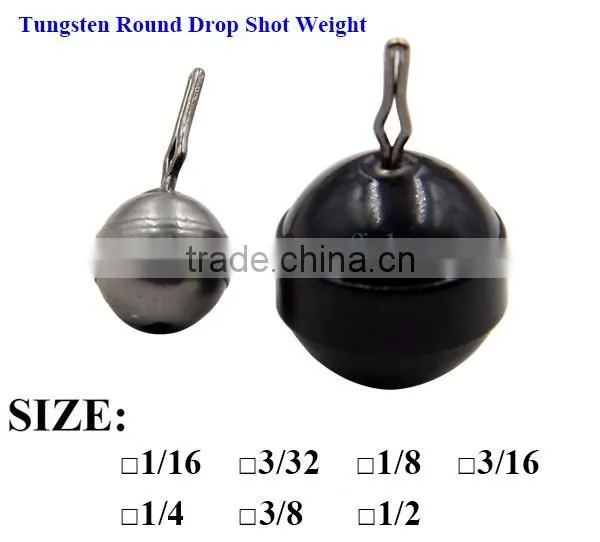 Tungsten Round Drop Shot fishing Weights