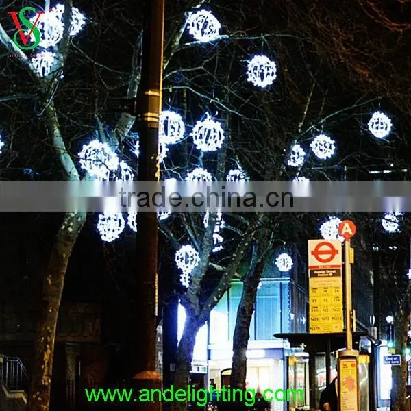 Shopping mall decoration tree decoration Dia 0.5m christmas ball light