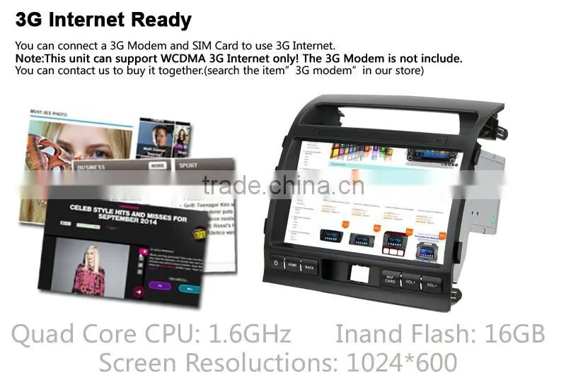 Car dvd player GPS for toyota land cruiser