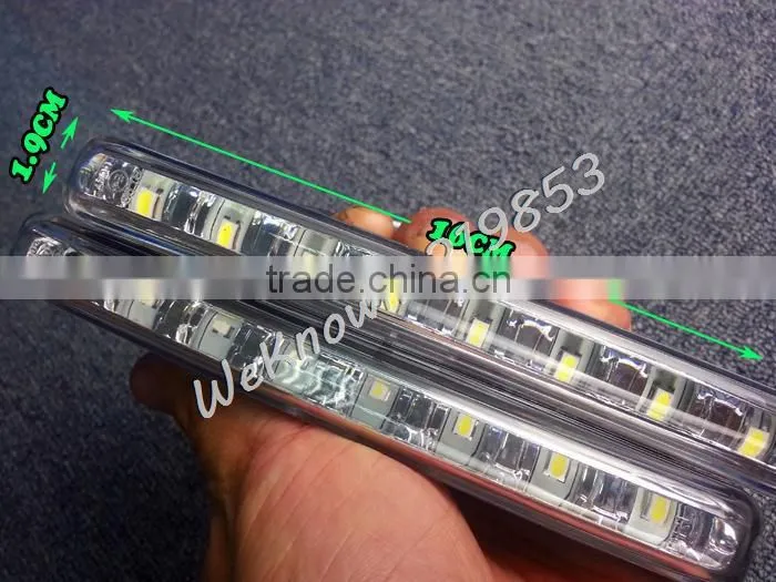 Universal 100% waterproof E MARK 16pcs 3528 LED Car DRL Driving Daytime Running Light with Automatic switch on/off