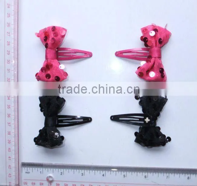 fashion sequin net bow hairgrips