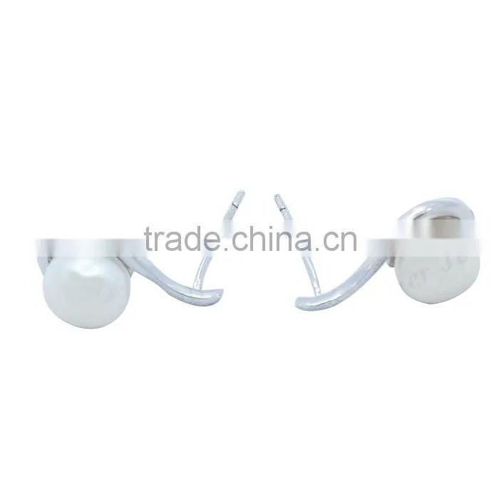 New Charm Design Silver Jewellery 925 Stunning Wholesale Pearl Earrings