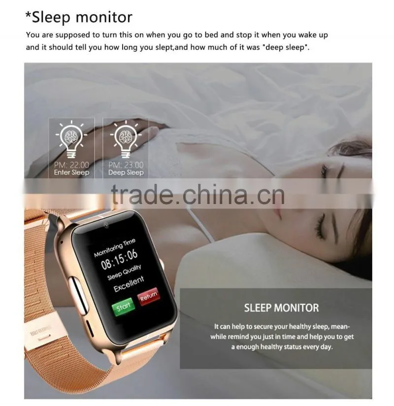 New Sedentary Remind Inteligente Z60 Smart Watch TF Card Camera Bluetooth Smartwatch For Android Phone