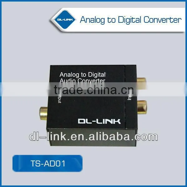 TS-AD01 Analog to Digital Optical Coaxial Audio Converter Adapter with RCA Input Toslink Output