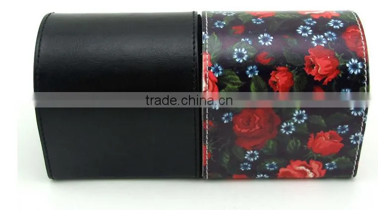 2016 good quality unique single leather watch box with pillow