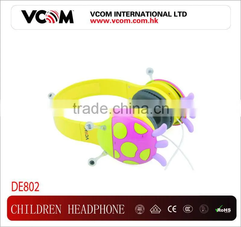 VCOM 6 to 12 Years old Colorful Children Headphones