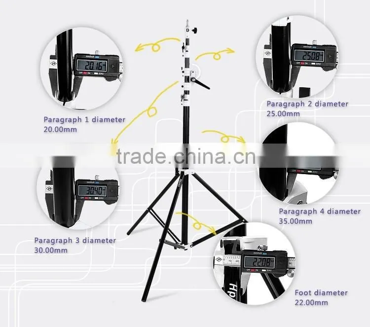 Factory supply multi-function heavy duty studio light stand with air-cushion