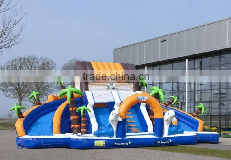 boys and girls water inflatable pool slide, low price inflatable waterslide on sale