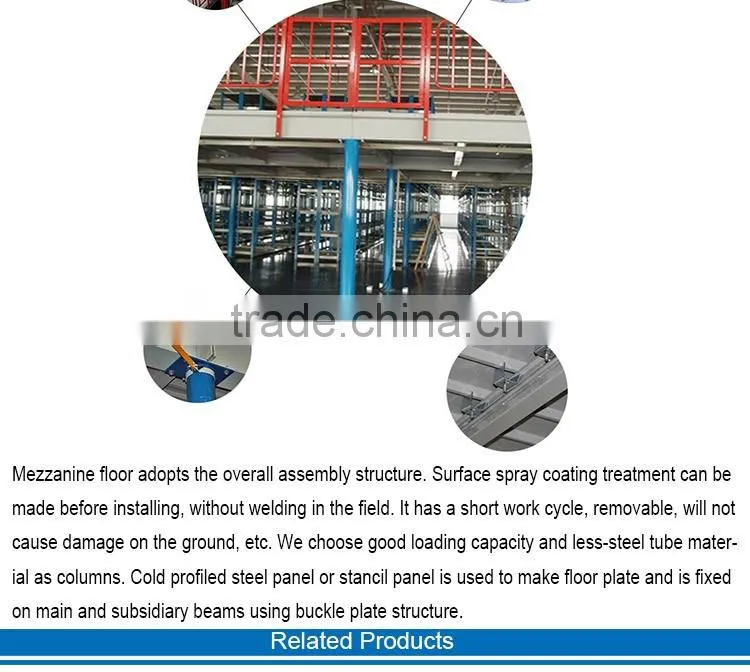 Multitier Heavy Duty Storage Mezzanine Floor