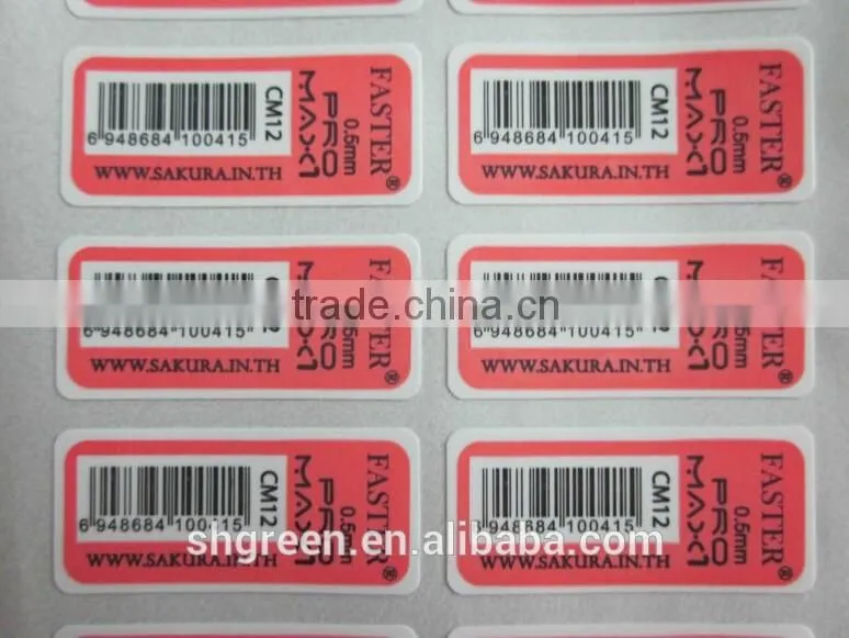 CMYK printing adhesive sticker for clothes