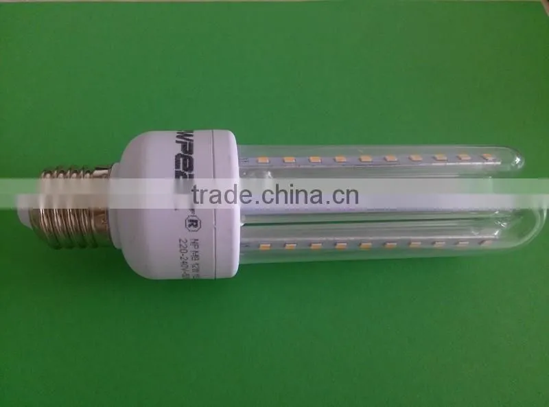 3U Shape LED Bulb Corn Light Energy Saving CFL LED Lamp Epistar LED Chip 100lm/W, 360 Degrees CE RoHs UL Certified