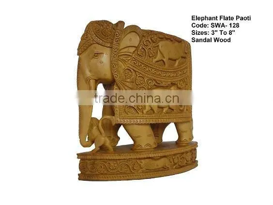 sandalwood carving elephant
