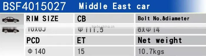 BAOSTEP Highest Quality Professional Steel Wheel Rim For Toyota Hiace