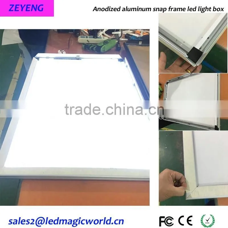 poster changed led lighting shop signboard