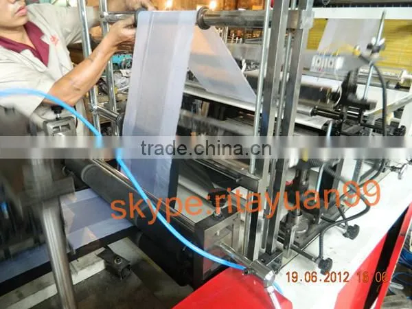 GBDR-600 Two Layer Rolling Plastic PE Vest Bag Making Machine