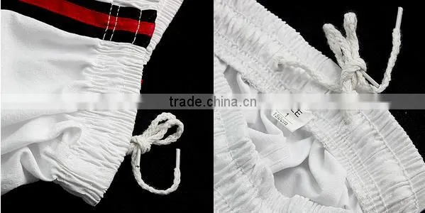 WTF Taekwondo uniform black+red strips Taekwondo suits
