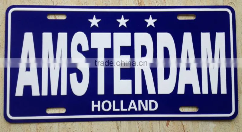 15*30cm printing aluminum license plate 6063