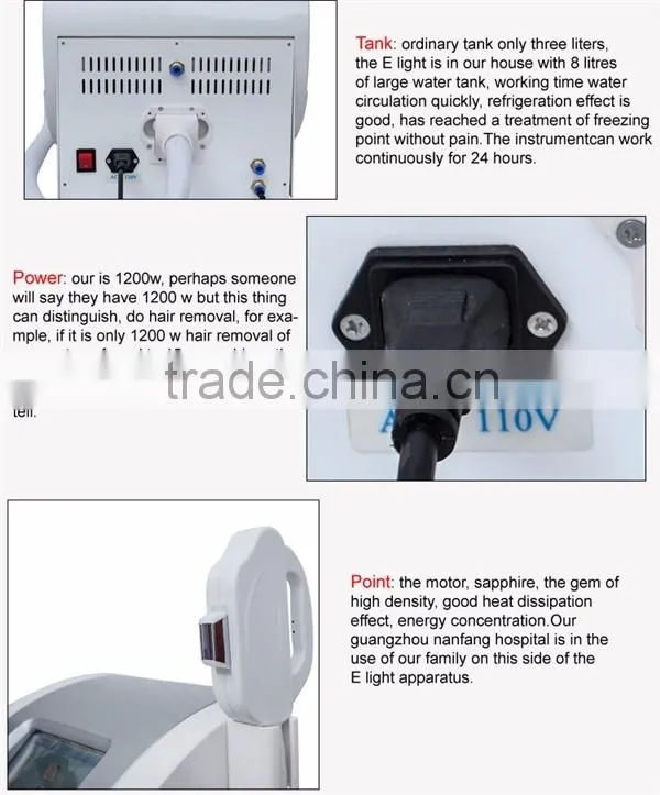 Skin Whitening Treatment/Laser Hair Removal SHR IPL Machine Laser Treatment For Skin Whitening