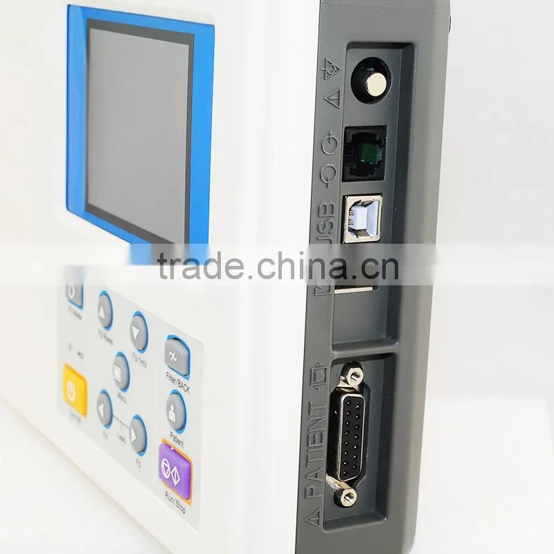 Portable Color LCD Digital 1-channel Electrocardiograph ECG Machine EKG Machine-EKG-901-Shelly