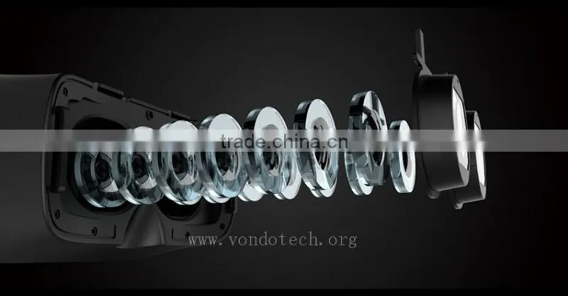 Vondo 2017 Top selling vr box virtual reality glasses 3d movies games