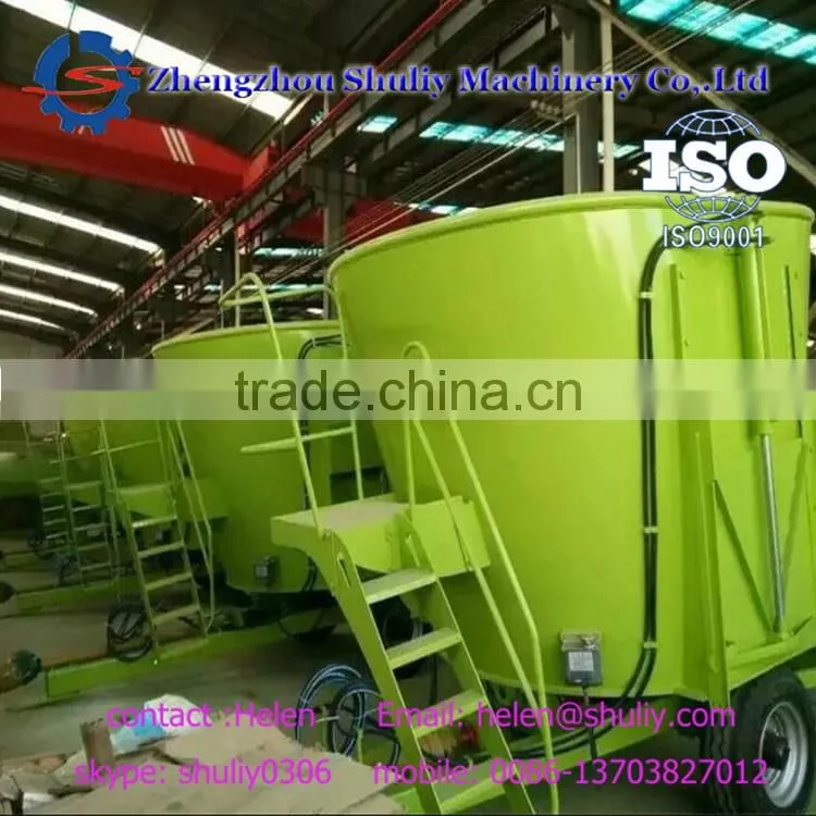 China quality farm machinery station cattle feed mixer wagon for TMR