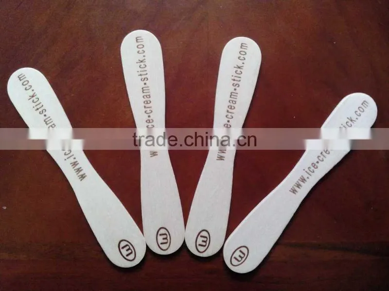 harbin longping wood hot stamp ice cream spoon