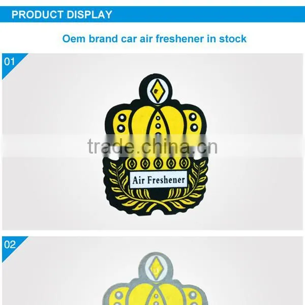 new style shape luxury car air freshener for top car paper scents OEM