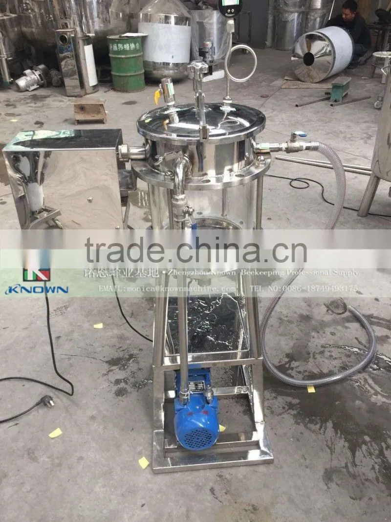 Stainless steel Vacuum Honey royal jelly filter /honey filting machine