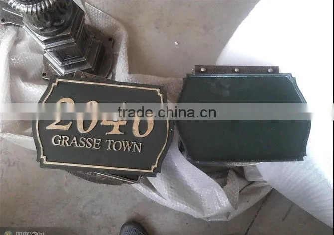 aluminum cast letters nameplate