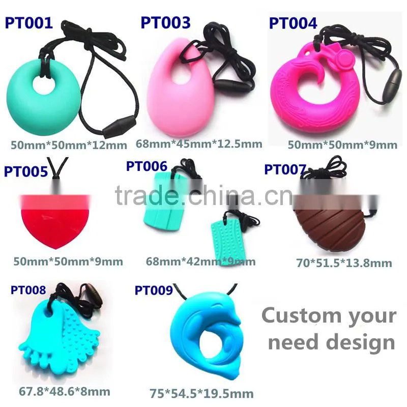Silicone Chewable silicone steether pendant