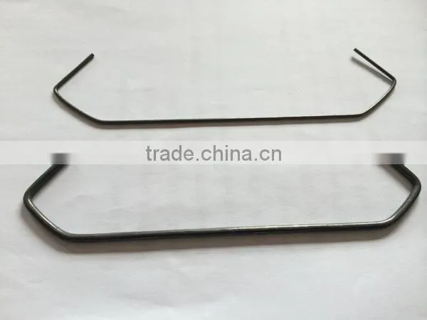 0.076"wire diameter length spring steel wire form 4" lengthV power coating hook