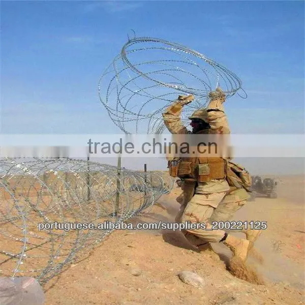 concertina razor blade barbed wire with pallet