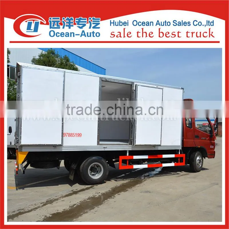 Foton new condition 5TON refrigerated van trucks for sale