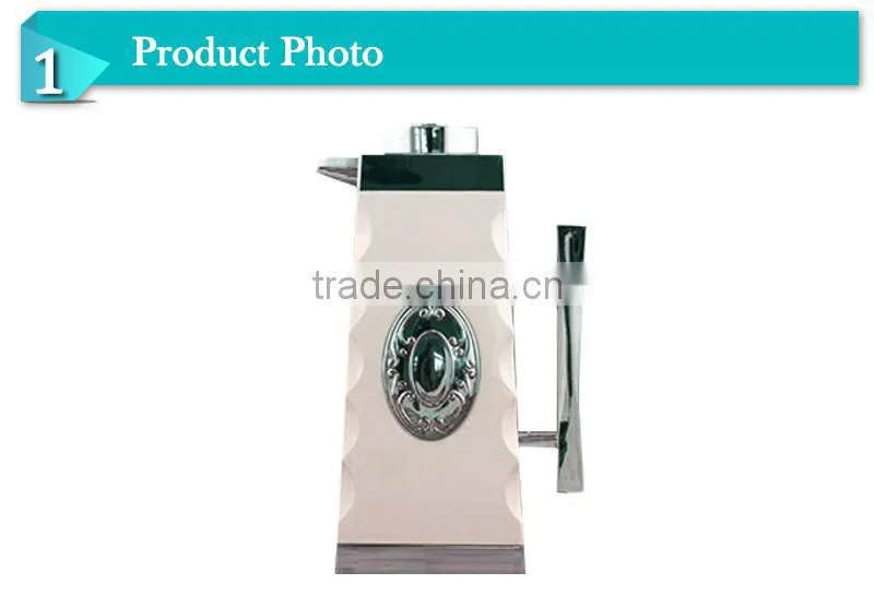 Noble Mid-East plastic lid glass inner insulated vacuum water bottle(JGDM)