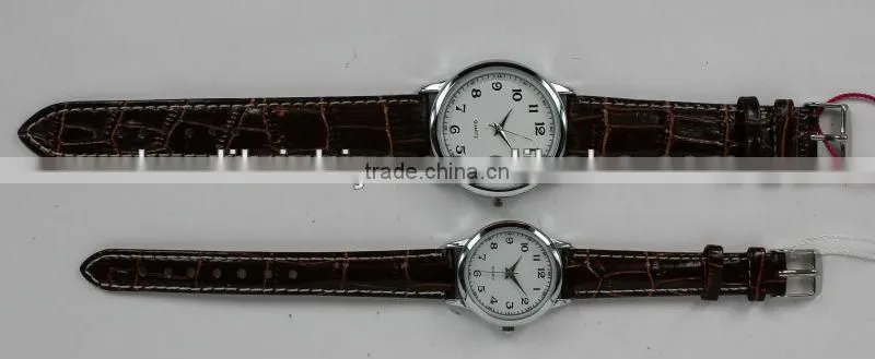 Cheapest special lover's crocodile man-made leather wathces for business gift