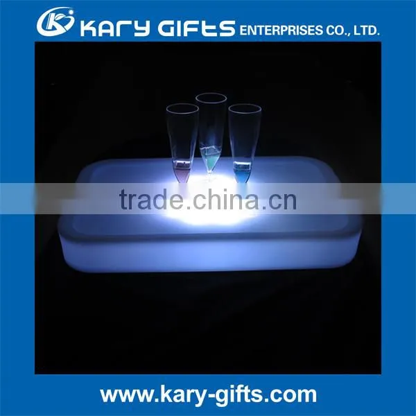 led serving tray ice beer food light led bar tray