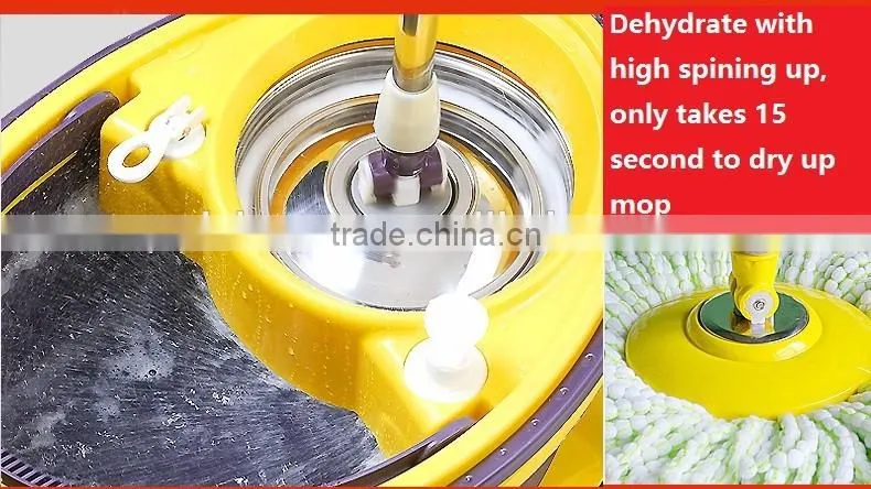 360 spin mop to easy portable with wheels
