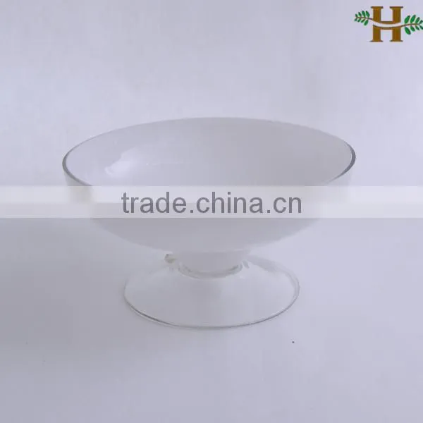 Hand blown footed glass bowls, Wholesale glass ornaments