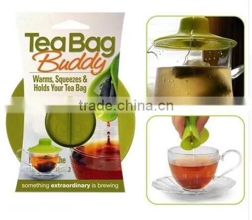 CY176 Silicone Tea Bag Buddy and Cup Cover Lid