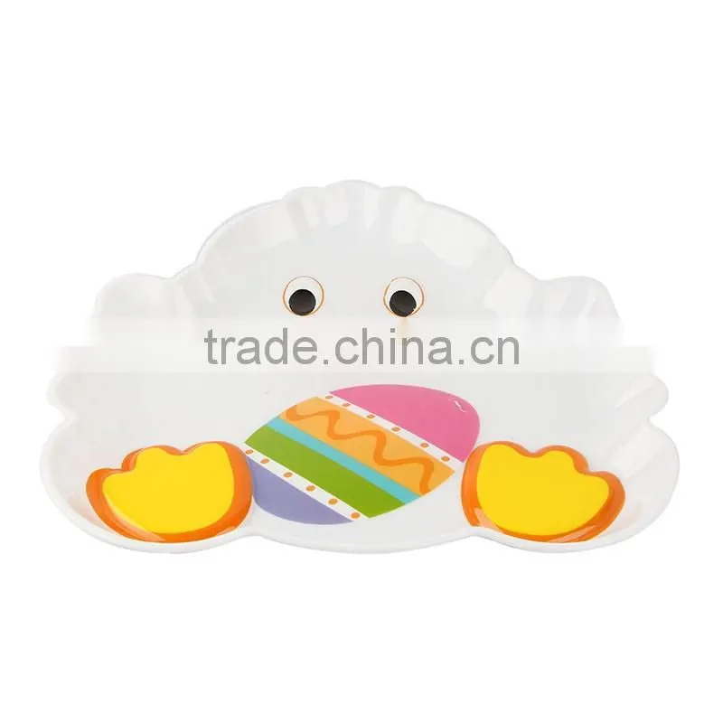Plastic Easter activities plate for children
