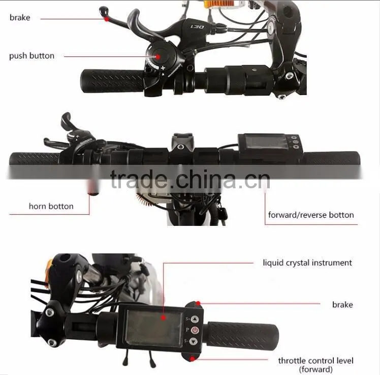 High Quality 400W 36V Wheelchair Mobility Scooter, Electric Wheelchair Handcycle,12inch Lithium Electric Wheelchair Trailer Bike