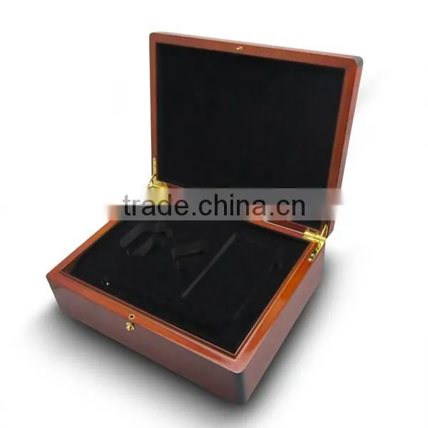 Luxury gift wooden box for iphone 6, 24k gold phone wood gift box packaging