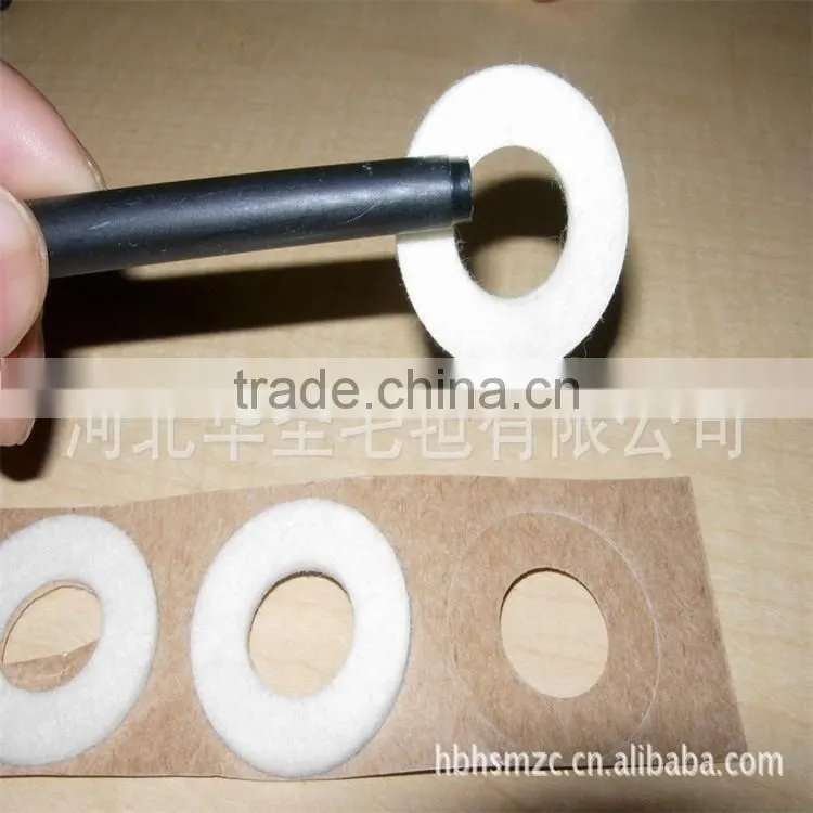Wool felt o-ring gasket/Self adhesive wool felt o-ring