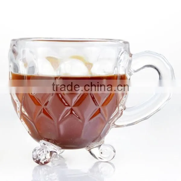 High Quality Machine made glass expresso coffee cup sets