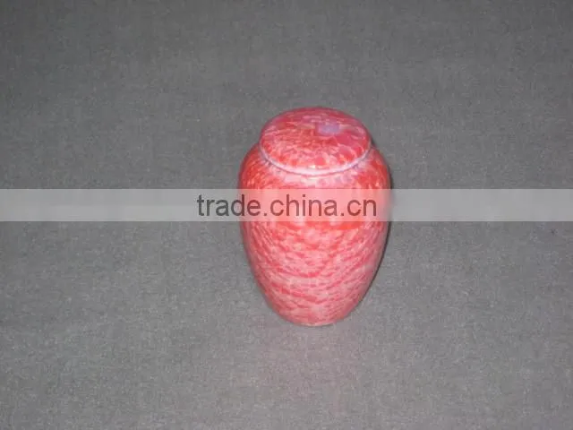Small memorial urns and vases for human and pet
