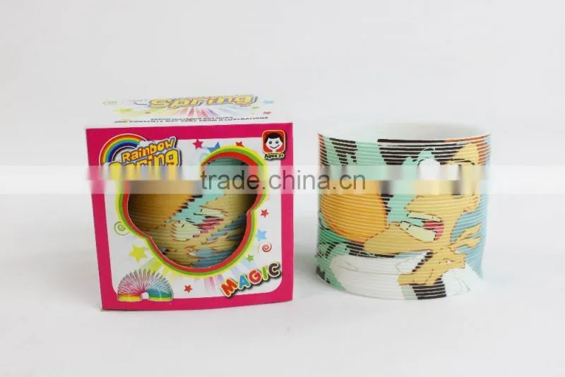 wholesale colorful magic rainbow spring toys/hot sale magic rainbow circle