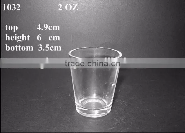 customized logo 3oz frosted glass cup for liquor promotional