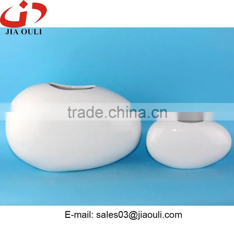 New design EASTER decoration colorful Ceramic egg shape basket