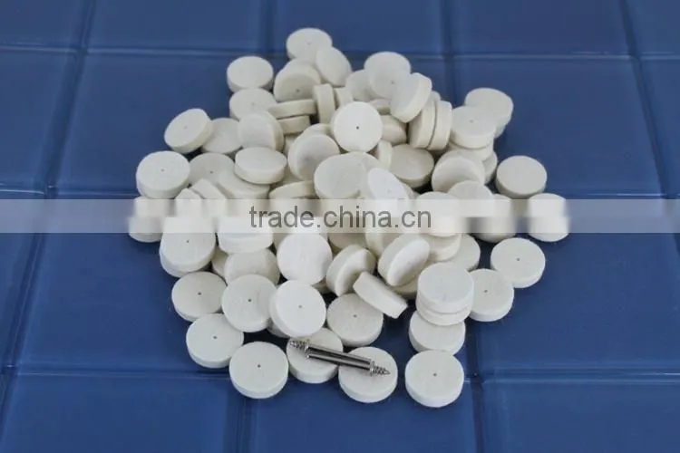 100% hard wool felt polishing wheels for stainless steel glass marble